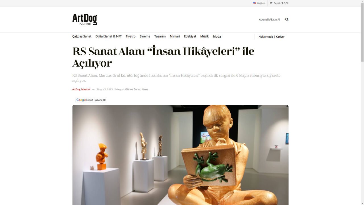 ARTDOG | RS Sanat Alanı “İnsan Hikâyeleri” ile Açılıyor
